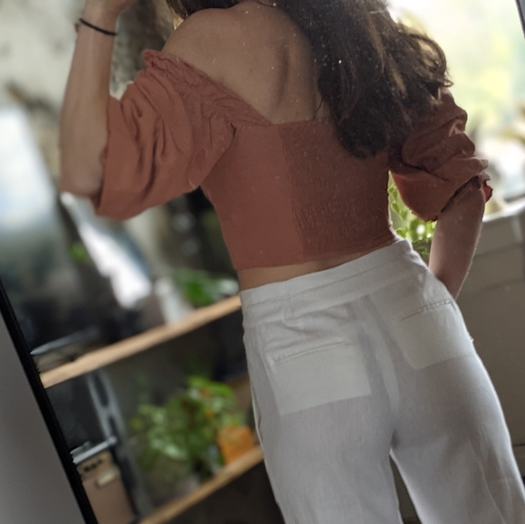 ****SOLD*****Fanco Puff Sleeve Crop Top - Picture 3 of 5